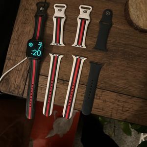 New Apple Watch used about 10 times. Comes with 4 bands. Series 8 still have box